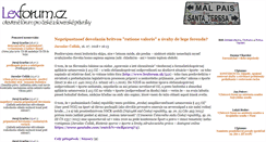 Desktop Screenshot of lexforum.cz