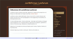Desktop Screenshot of lexforum.se