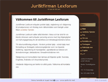 Tablet Screenshot of lexforum.se