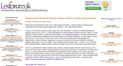 Desktop Screenshot of lexforum.sk